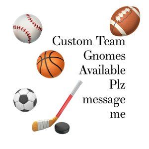 Gnomes NFL, MLB, NHL, NBA, MLS, FIFA and NCAA Sports Teams